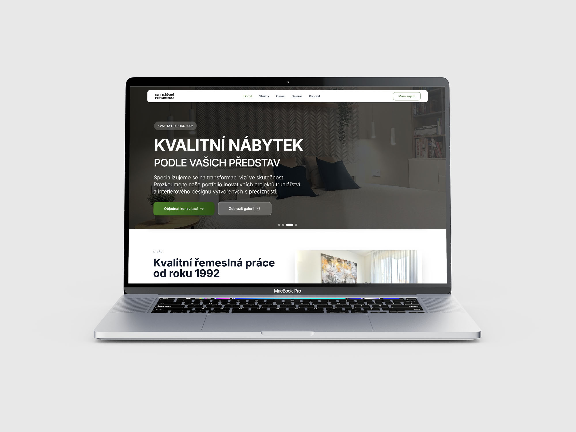 Web projekt - Truhlářství